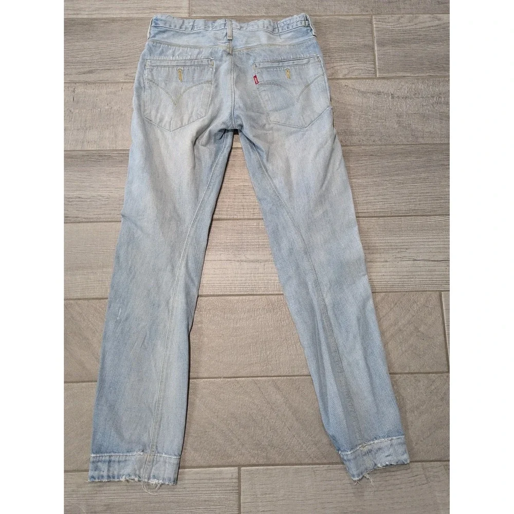 Vintage Levi's Engineered Twisted Jeans 34 (32x34) Hook Fastener Distressed Y2K